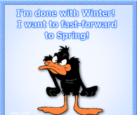 I'm done with winter