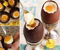 Cheesecake Filled Easter Eggs
