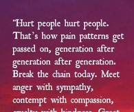 Break the chain of hurt
