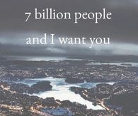 I want you