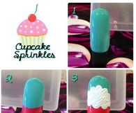 Cupcake Sprinkles Nails