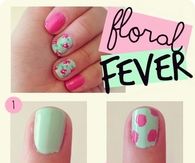 DIY Floral Nails