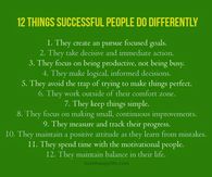 12 things successful people do