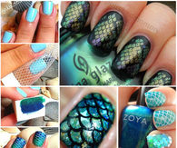DIY Mermaid Nails