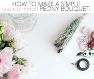 DIY Peony Bouquet