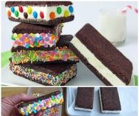 Brownie Ice Cream Sandwich