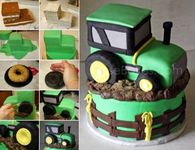 DIY Tractor Cake