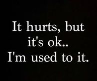 It hurts