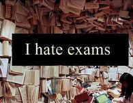 I hate exams