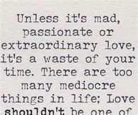 Unless it's mad love
