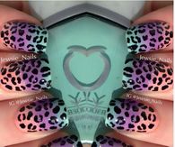 Spring Cheetah Nails
