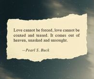 Love can not be forced