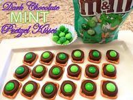 Dark Chocolate Mint Pretzels