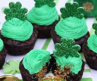 Hidden Gold Brownie Cupcakes