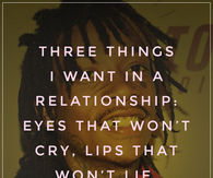 Three things I want in a relationship