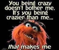 you being crazy