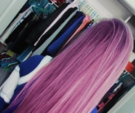 long purple hair