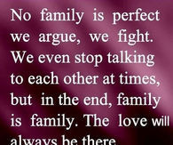 no family is perfect