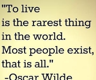 Oscar Wilde Quote on Living