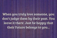 Don't Judge Someone by their Past