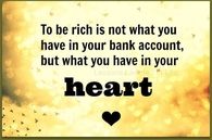 to be rich