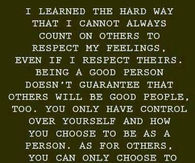 i learned the hard way