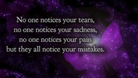 they all notice your mistakes