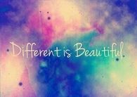 Different is Beautiful
