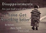 disappointment