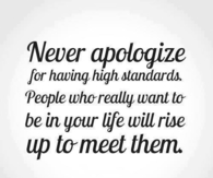 high standards
