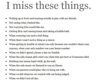 I Miss These Things