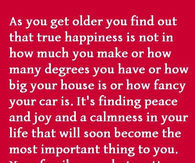 as you get older
