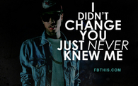 You Never Knew Me