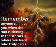 In the Storm you will learn who really cares