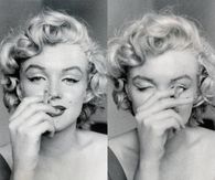 Marilyn Monroe with cigarette