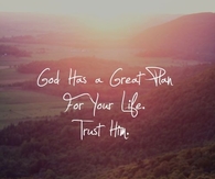 god has a great plan