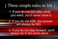 three simple rules in life