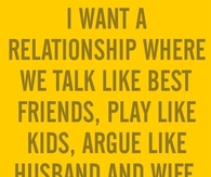 I want a relationship