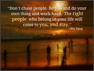 dont chase people