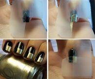 checkered nails
