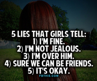 5 Lies Girls Tell