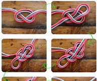 DIY Heart Knot Bracelet