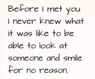 Before I met you...