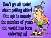 getting older