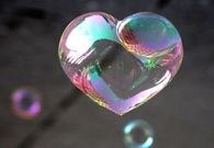Heart shaped bubble