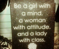 be a girl