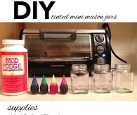 diy colored mason jars