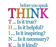 think before you speak