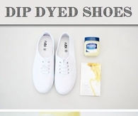 diy dip died shoes