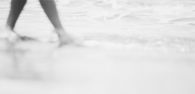 Footsteps on the beach
